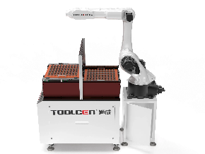 車(chē)床上下料-機(jī)器人兩工位點(diǎn)陣式上下料